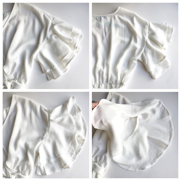 She + Sky Ruffle Wrap Top - Picture 7 of 9